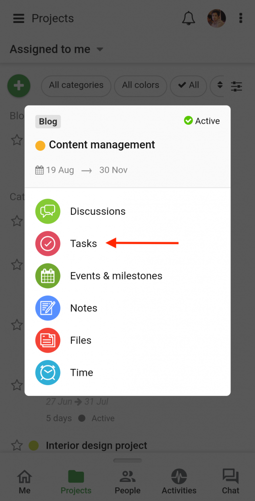 Task History - ProofHub Mobile App