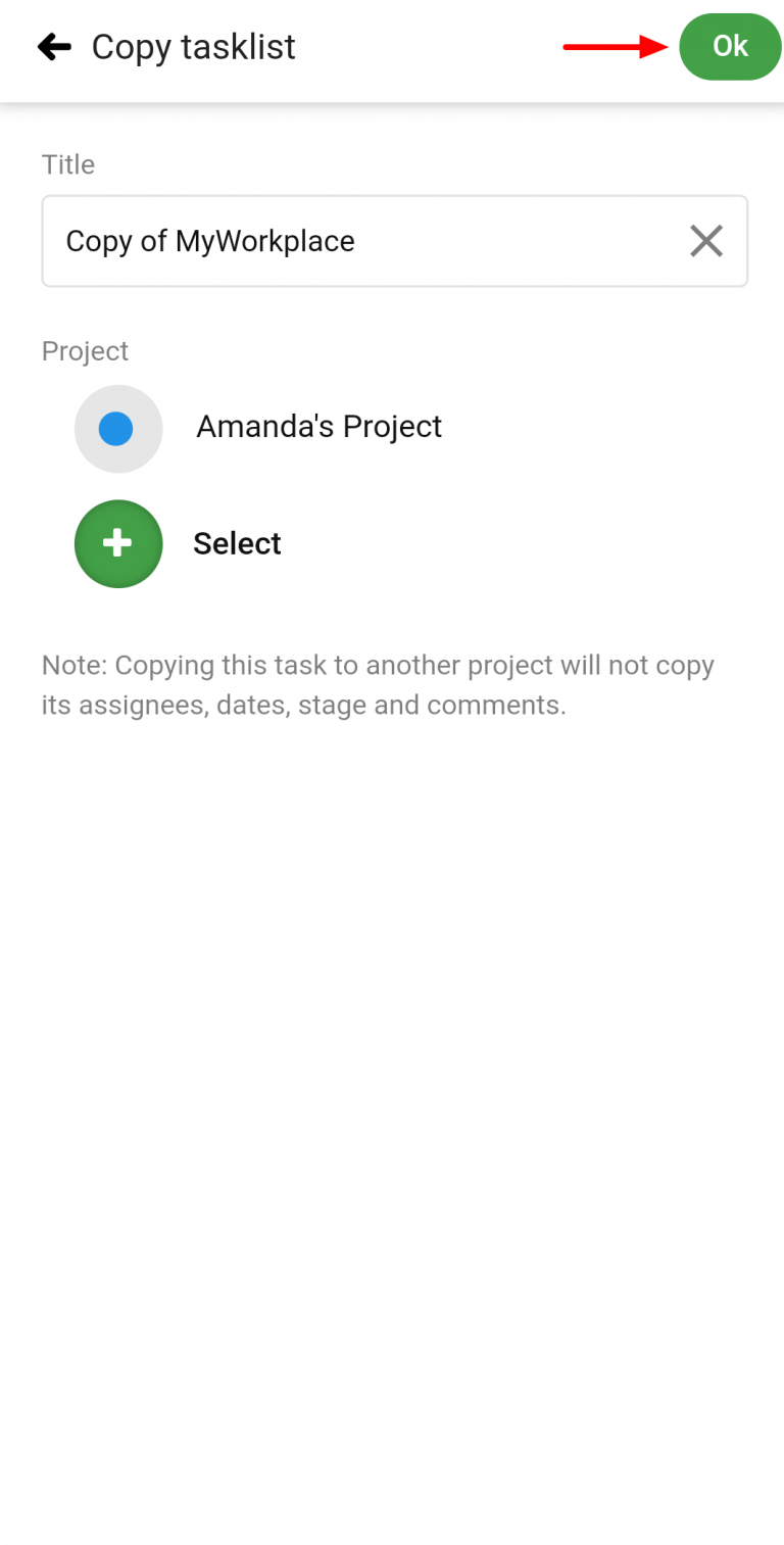 Copy/Move a Tasklist and Tasks - ProofHub Mobile App