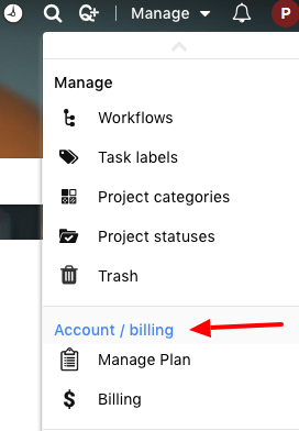 Manage Account and billing