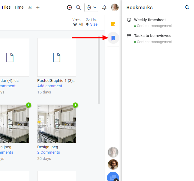 Bookmark Folders ProofHub Help And Support