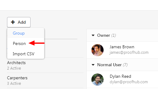 add person