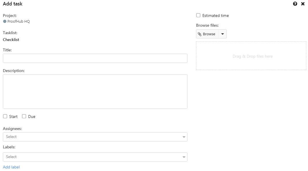 add task window