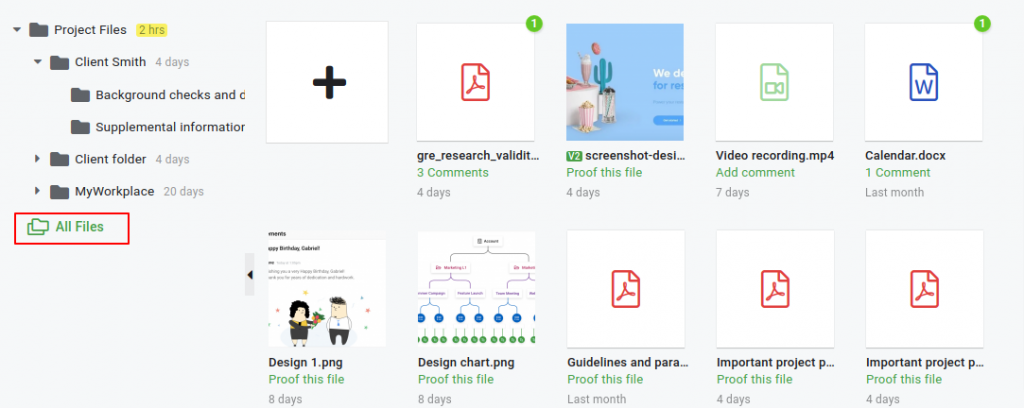 Introduction To Files- ProofHub Help And Support