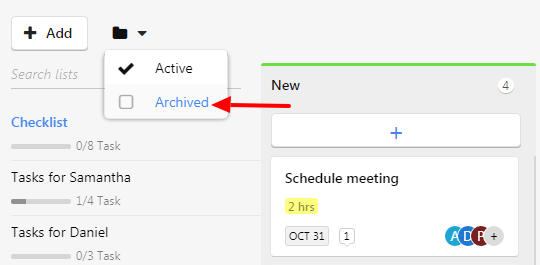 archive filter