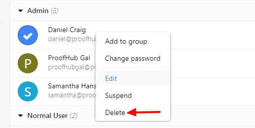 delete person