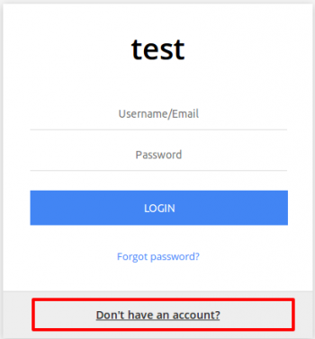 dont have account