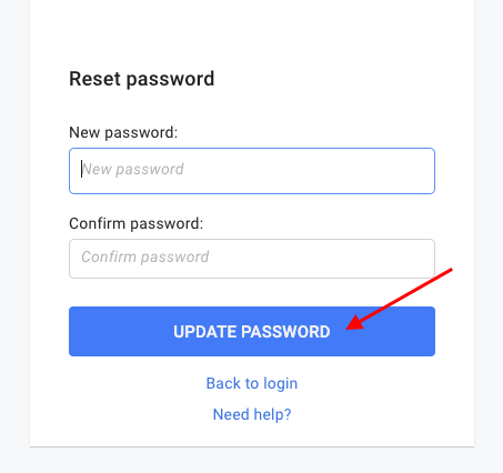 set up a new password