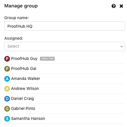 Group Chat - ProofHub Help & Support