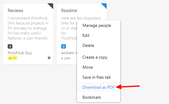 download note