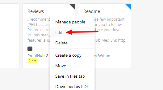 edit note
