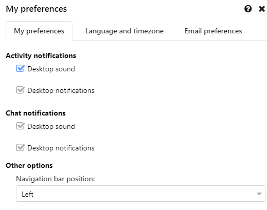 personal preferences new