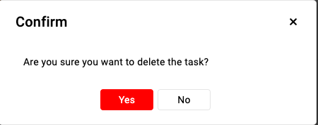 Task deletion confirmation in ProofHub