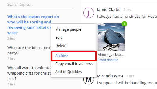 archive discussions