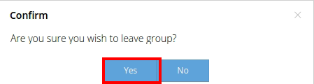 confirm group leave