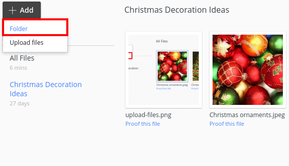 Add folder
