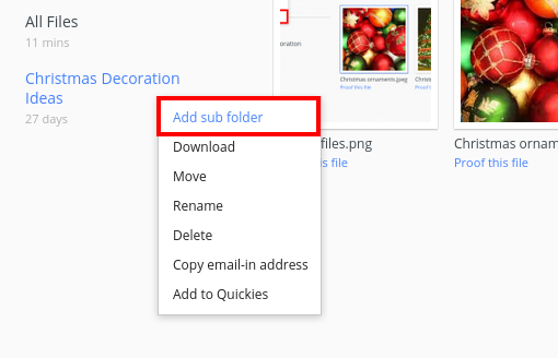 add subfolder