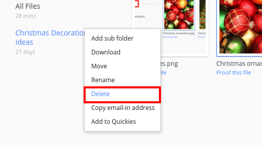 delete folder