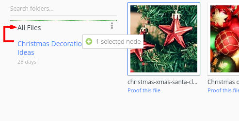 drag drop folder
