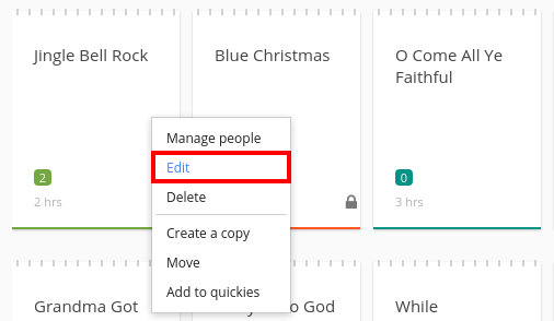 edit note