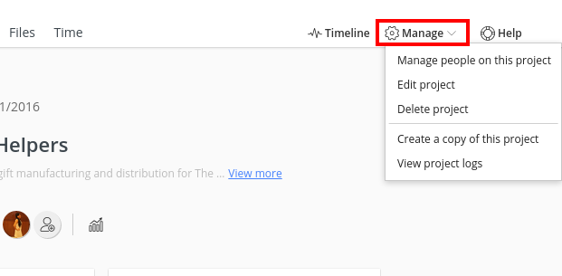 manage project
