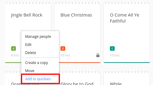 notes quickies