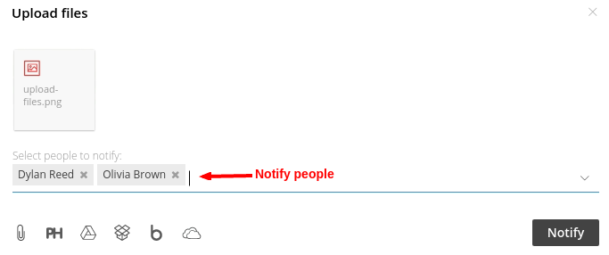 notify people