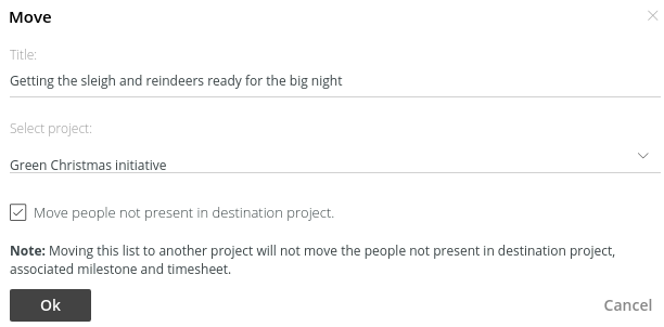 update tasklist