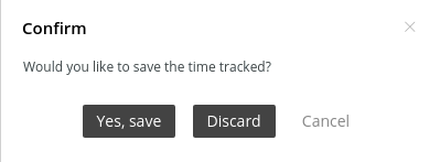 confirm timer