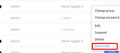 send invites