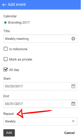 Calendar ProofHub Help