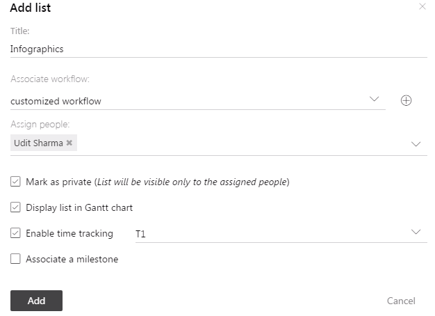Add task list window new