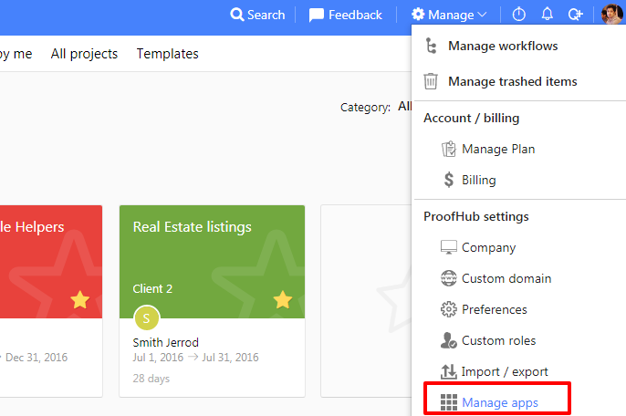 manage apps 1